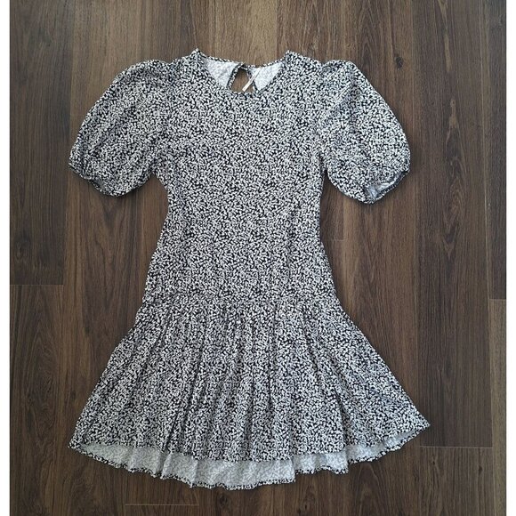 💙 Free People 'Dancing In The Dark' Floral Dress Size S Open Back 100% Viscose - Picture 11 of 11